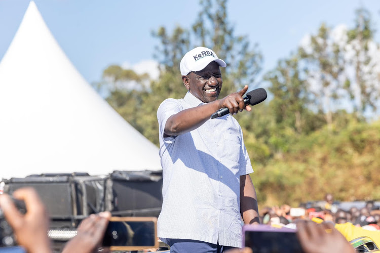 Presidednt William Ruto in Migori
Image: PCS