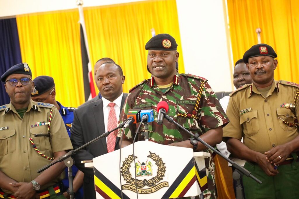 Acting Police IG Gilbert Masengeli.