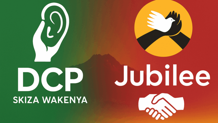 Mount Kenya at a Crossroads: Jubilee vs. DCP Showdown.