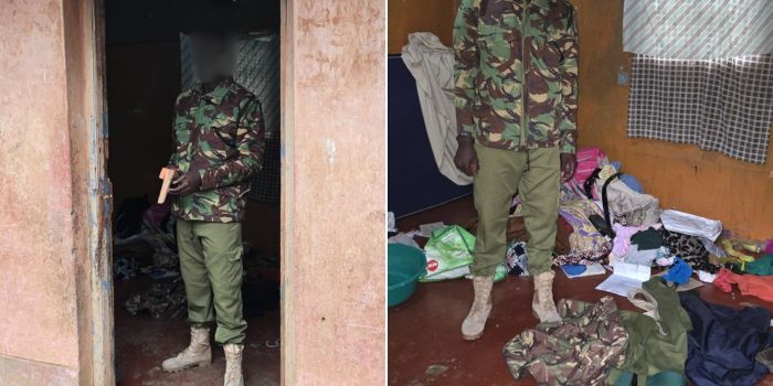 DCI Arrests Fake Cop in Kirinyaga, Uncovers Full Cache of Police Gear and Replica Gun.