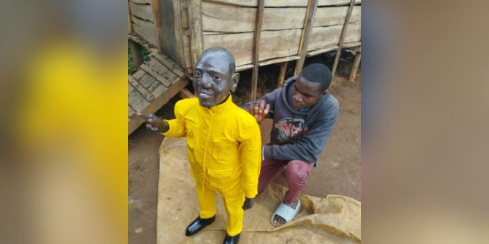 Ruto Visit Turns Violent: Artist Behind Presidential Sculpture Ambushed by Masked Thugs.