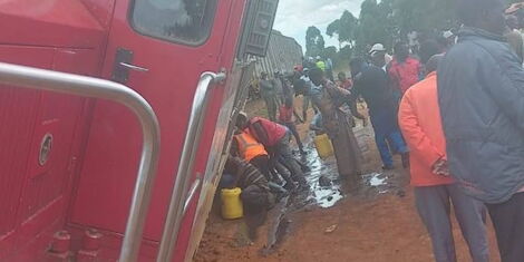 Chaos Erupts After Fuel Train Derails, Residents Move In to Collect Petrol.