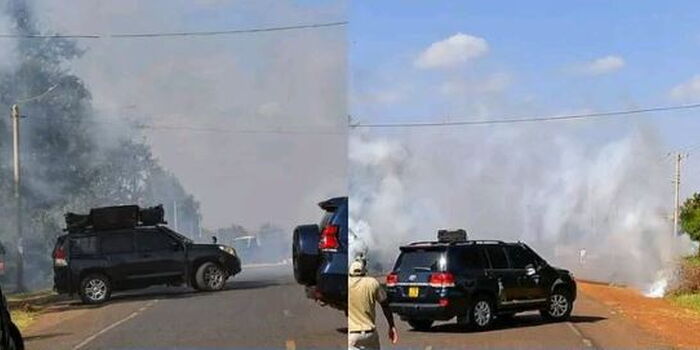 Chaos on the Highway: Police Fire Teargas at Gachagua Motorcade in Dramatic Sagana Showdown